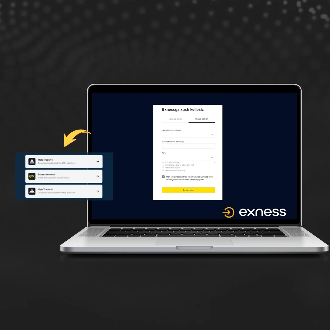 Open & Register Exness Account